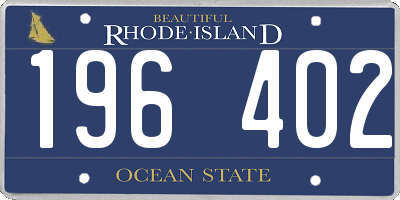 RI license plate 196402