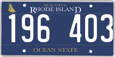 RI license plate 196403