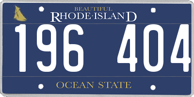 RI license plate 196404