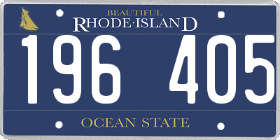 RI license plate 196405