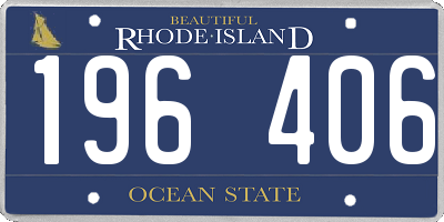 RI license plate 196406
