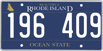 RI license plate 196409