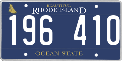 RI license plate 196410