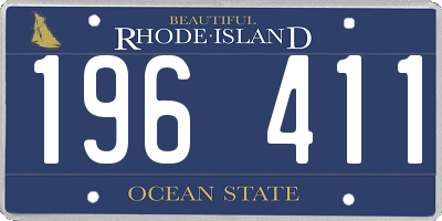 RI license plate 196411