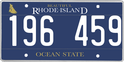 RI license plate 196459