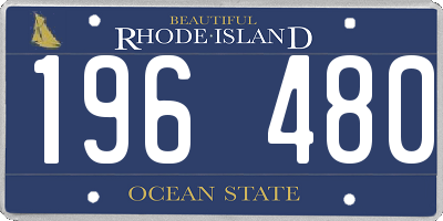 RI license plate 196480
