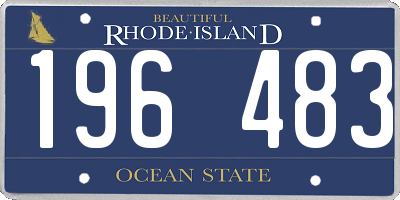 RI license plate 196483