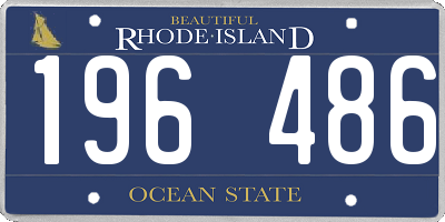RI license plate 196486