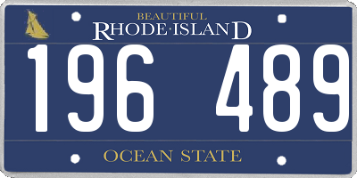 RI license plate 196489