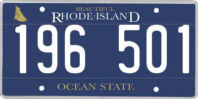 RI license plate 196501