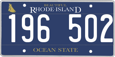 RI license plate 196502