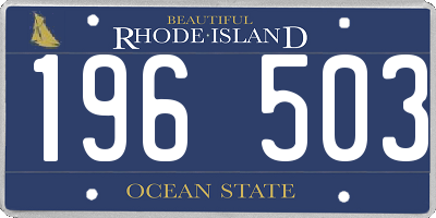 RI license plate 196503
