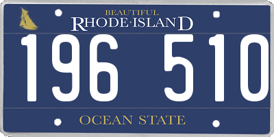 RI license plate 196510