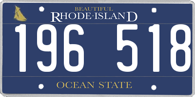 RI license plate 196518