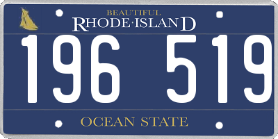 RI license plate 196519