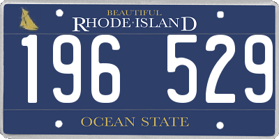 RI license plate 196529