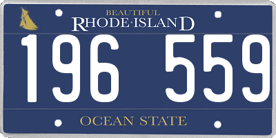 RI license plate 196559