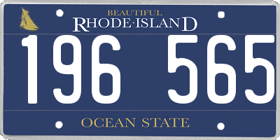 RI license plate 196565