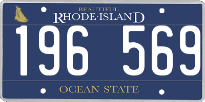 RI license plate 196569