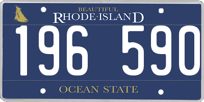 RI license plate 196590