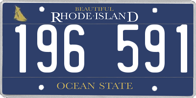 RI license plate 196591