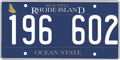RI license plate 196602
