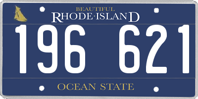 RI license plate 196621