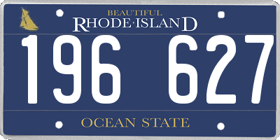 RI license plate 196627