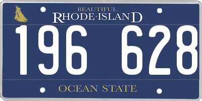 RI license plate 196628