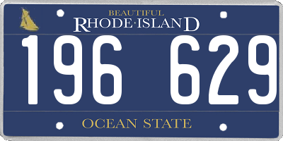 RI license plate 196629