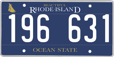 RI license plate 196631