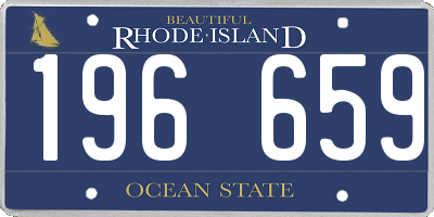 RI license plate 196659