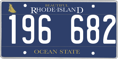 RI license plate 196682