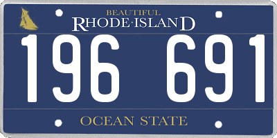 RI license plate 196691