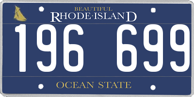 RI license plate 196699