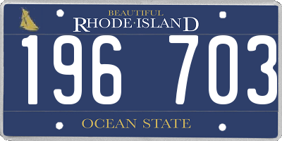 RI license plate 196703