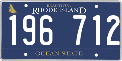 RI license plate 196712