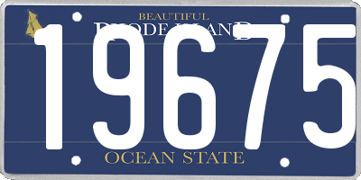 RI license plate 19675
