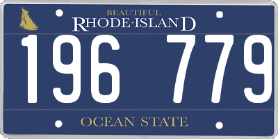 RI license plate 196779