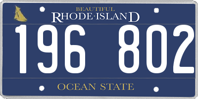 RI license plate 196802