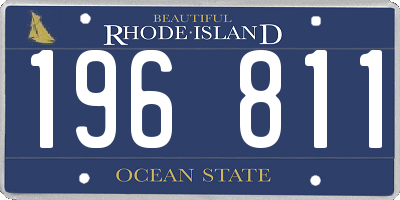 RI license plate 196811