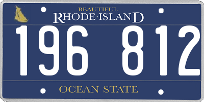 RI license plate 196812