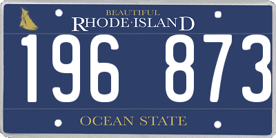 RI license plate 196873
