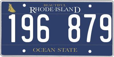 RI license plate 196879