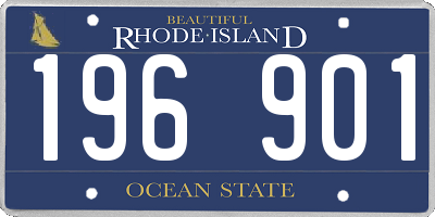 RI license plate 196901