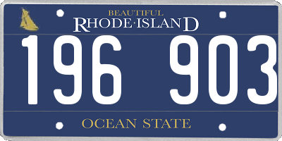 RI license plate 196903