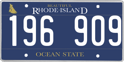 RI license plate 196909