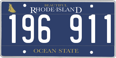 RI license plate 196911