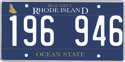 RI license plate 196946