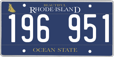 RI license plate 196951